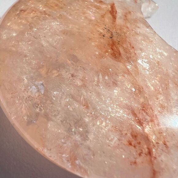 Fire Quartz Crystal Crescent Moon‎ (3) - Picture 5 of 11